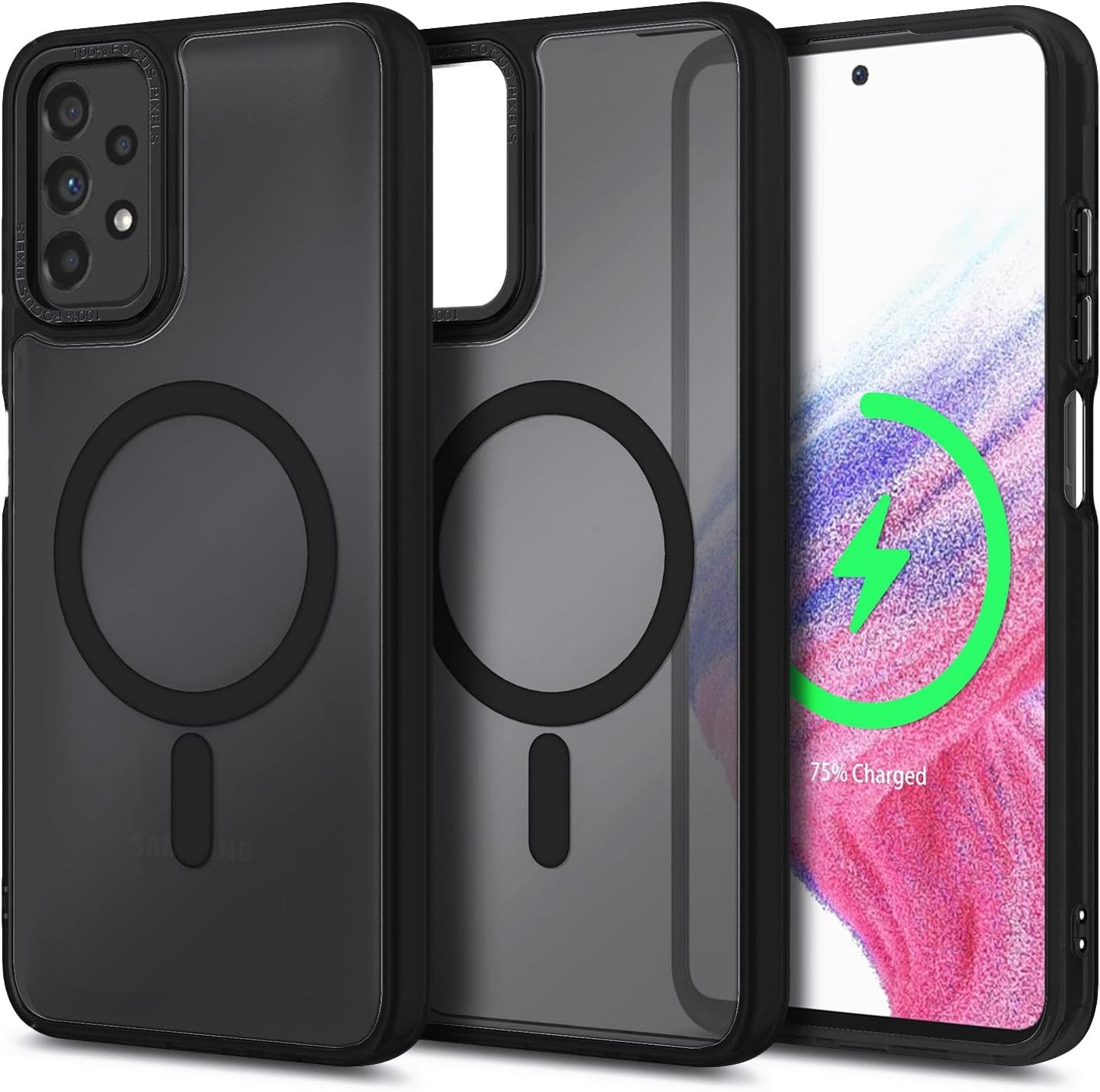 Magnetic for Samsung Galaxy A53-5G Phone Case, Black | Compatible with Magsafe |