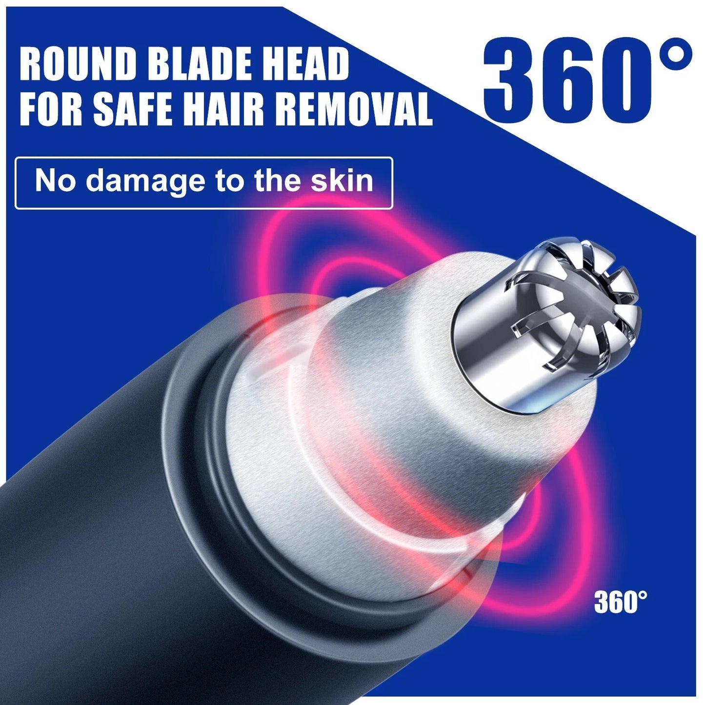 Electric Nose Ear Hair Trimmer Face Eyebrow Mustache Beard Shaver Clipper Unisex
