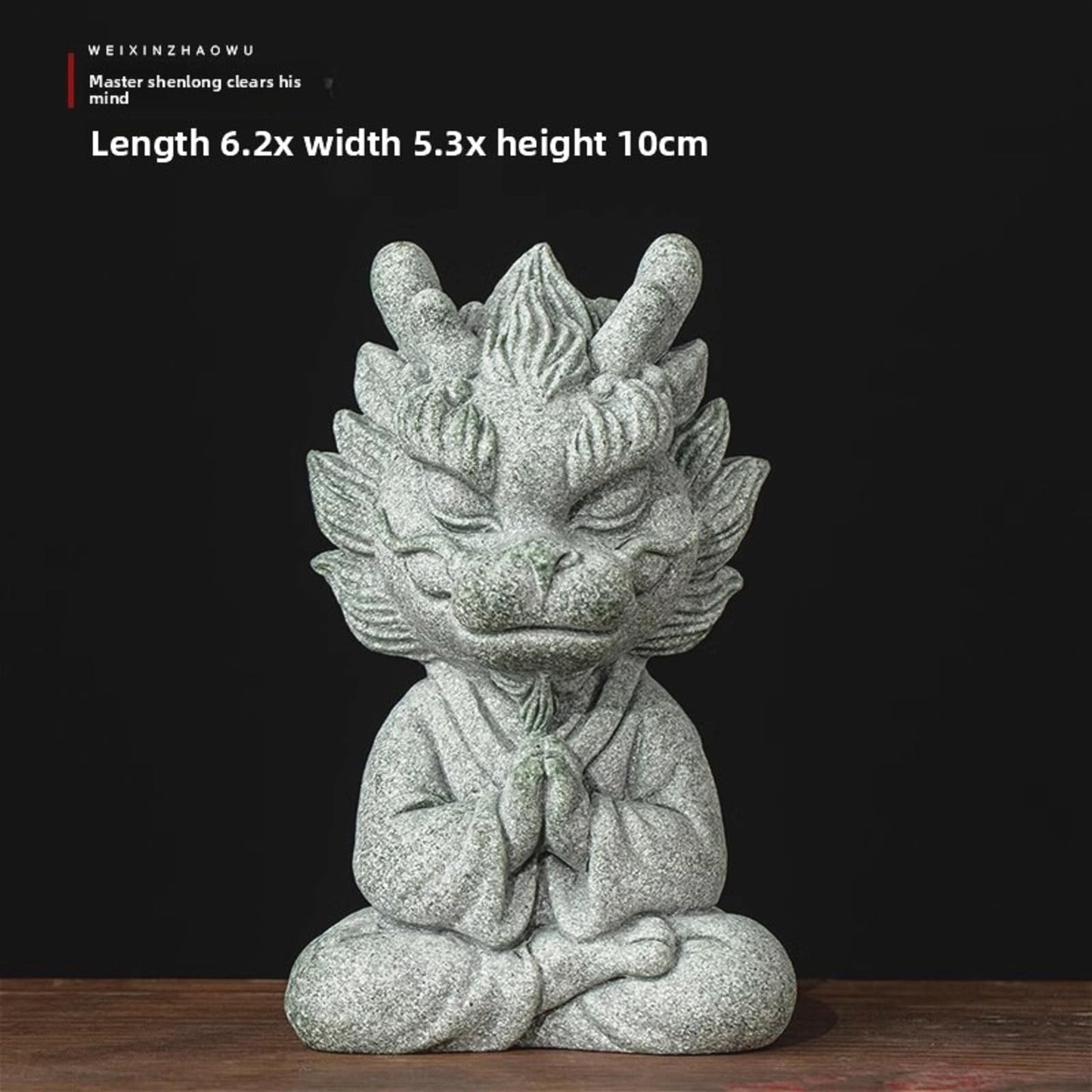 Green Sand Stone Tea Pet Tea Play 10cm 3.9in Kung Fu Tea Tray Decoration