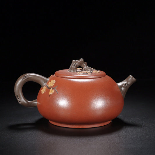 Chinese Yixing Zisha Clay Handmade Exquisite Teapot(石瓢 底款:汪寅仙)