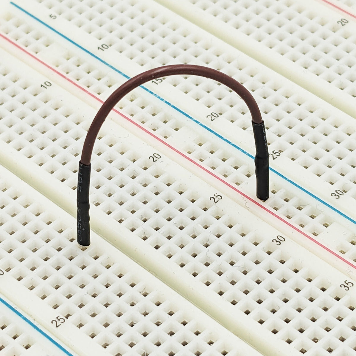 10 Pack 2-inch Brown Reinforced Male to Male Jumper Wire for Breadboard (RoHS)