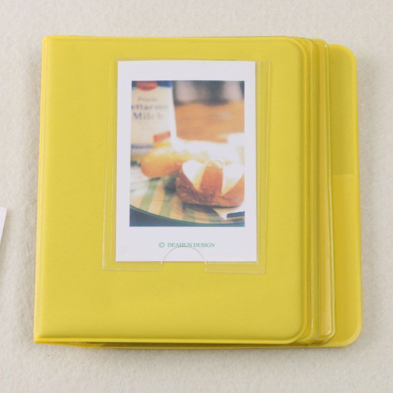 Photo Album 64 Pockets Candy Color Polaroid Mini Photocards Image Holder Storage