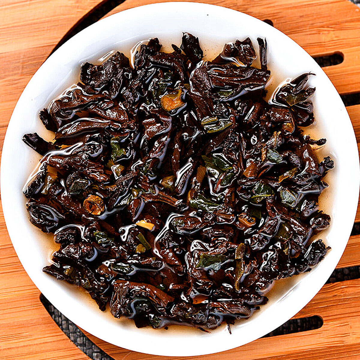 Mini Tea Cake Healthy Drink Pu-Erh Ripe Tuocha Golden Bag 200g Pu'er Black Tea