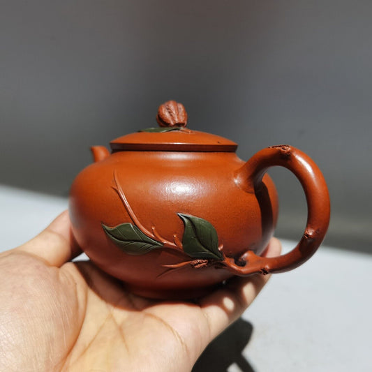 vintage chinese yixing purple clay teapot zisha ceremony exquisite teaware art