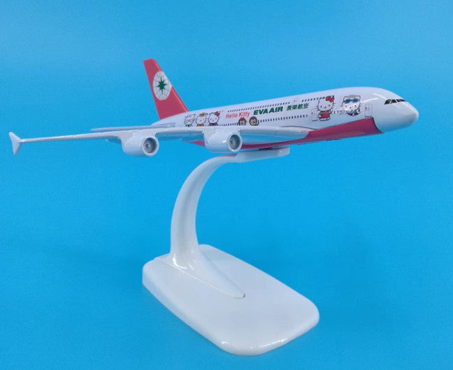 16cm EVA AIR AIRBUS A380 Passenger Airplane Aeroplane Diecast Aircraft Model