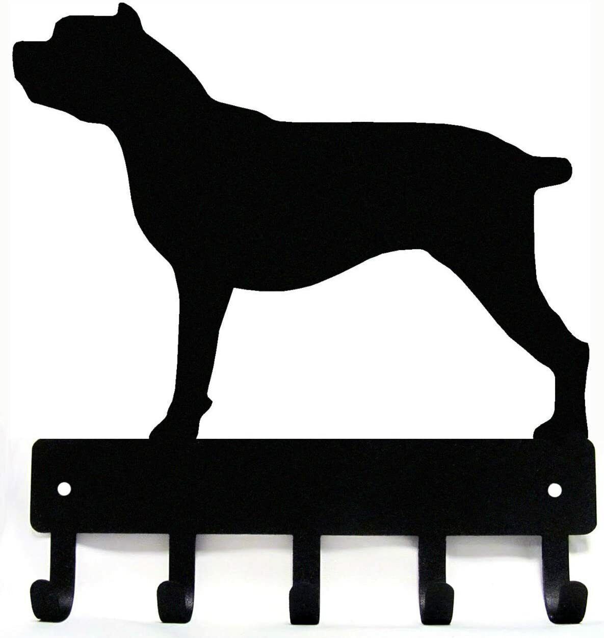 Cane Corso Dog Key Rack & Leash Hanger - 9 inch Wide Metal Wall Art
