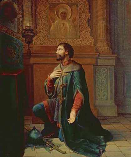 oil painting 100% handpainted on canvas "A Boyar Before the Campaign "