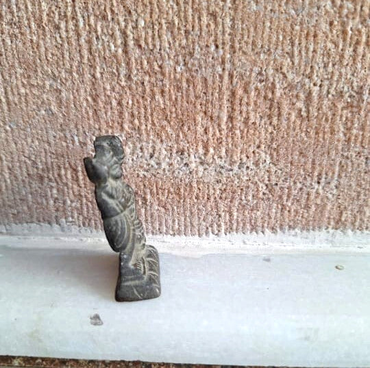 Antique Old Vintage Lord Hanuman Ji Brass Idol Collectible Figurine statue