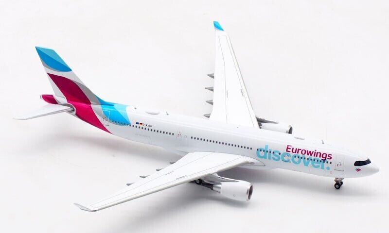 1:400 JC Wings Eurowings discover AIRBUS A330-200 Passenger Plane Diecast Model