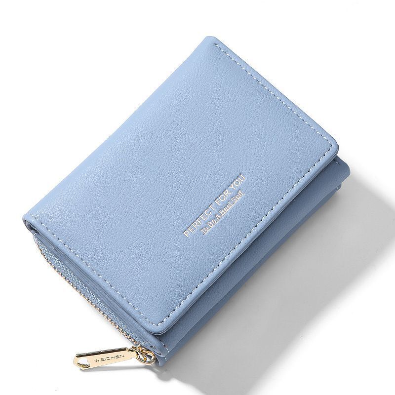 Women Wallet Multifunctional Folding Multi-card Slot Card Bag Zipper Coin Purse