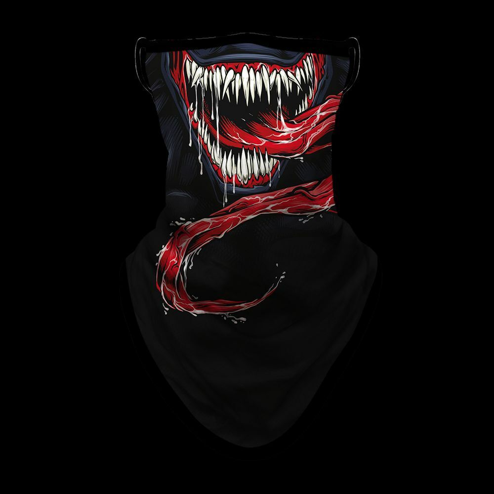 3D Motorcycle Face Masks Triangle Scarf Bandana Headband Neck Gaiter Windproof
