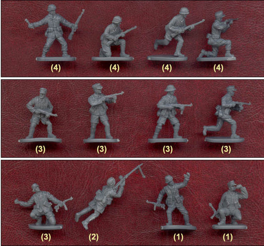WWII German Afrika Korps Africa Corps 1/72 Soldiers Figures model Kit CAESAR