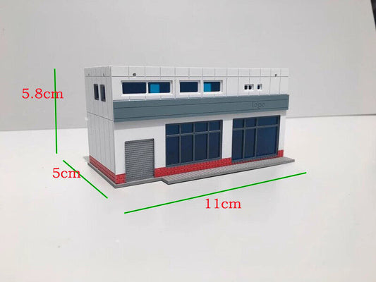 N Scale Buildings Model Railroads Train Scene Small Shop House Kits 11cm