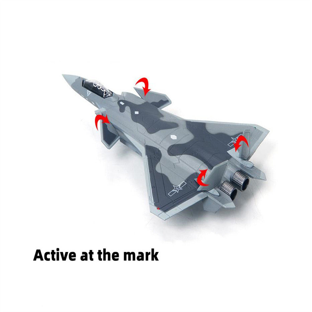 1:144 J-20 Aircraft Model Simulation Military Sciene Fighter Finished Ornaments