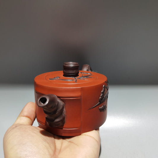 Chinese Yixing Zisha Clay Handmade Exquisite Teapot (祝福壶 底款:魏援良)