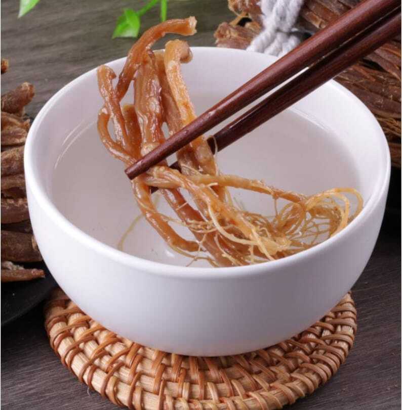 100g Red Panax Ginseng Roots Red Korean Ginseng Root Whole Root Red Ginseng Root