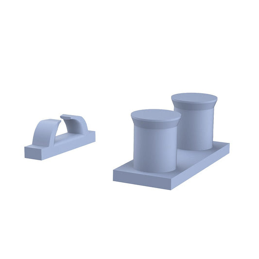 1/350 Model Upgrade Parts USN Battleship War Ships Bitts Set&Deck Mooring Pipe