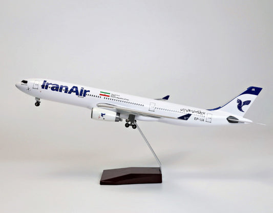 1:135 47CM IRAN AIR AIRBUS A330 Airplane Landing Gears Resin Aircraft Model