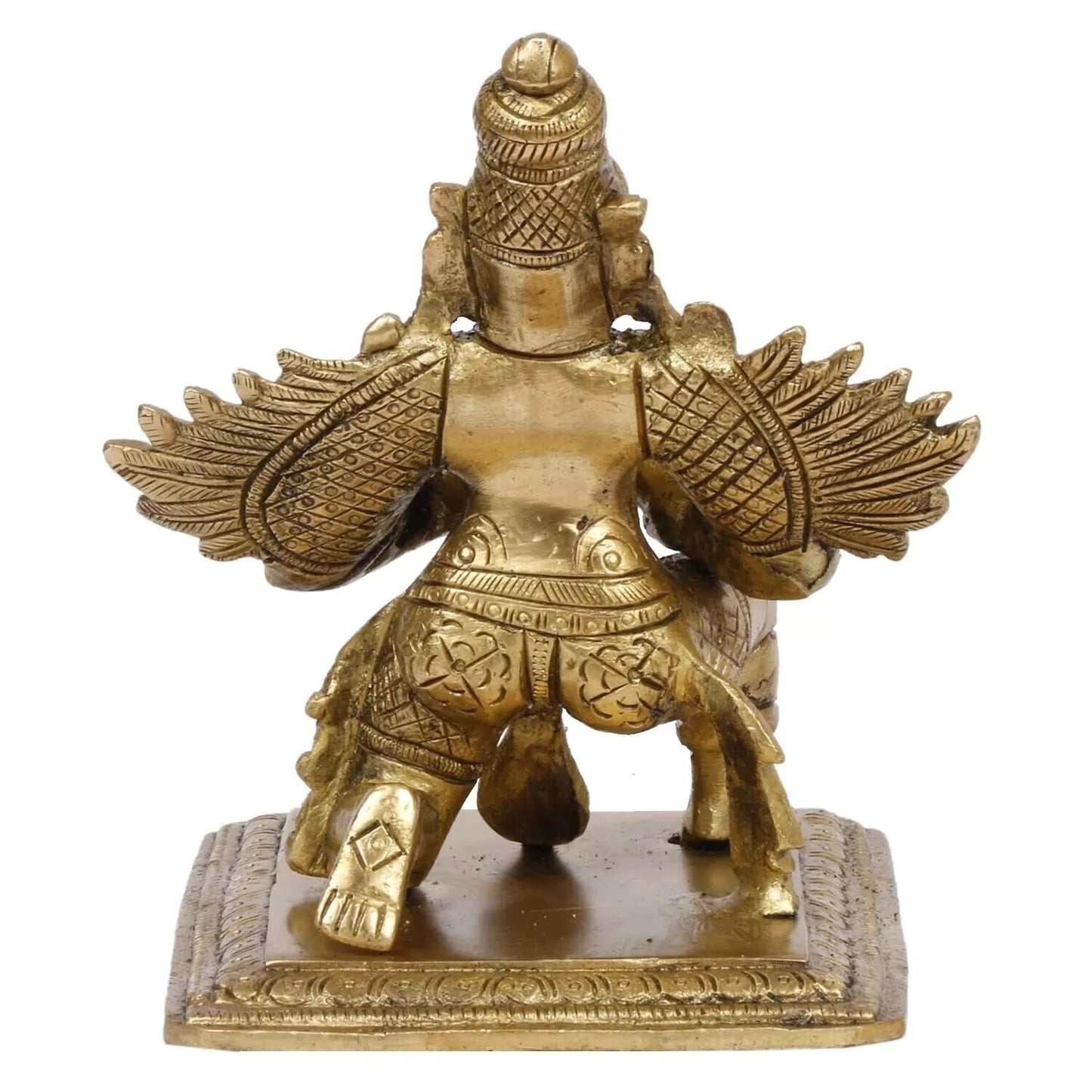 Brass Lord Garuda Garud Dev Vishnu Vehicle Eagle Idol Statue Figurine Sculpture