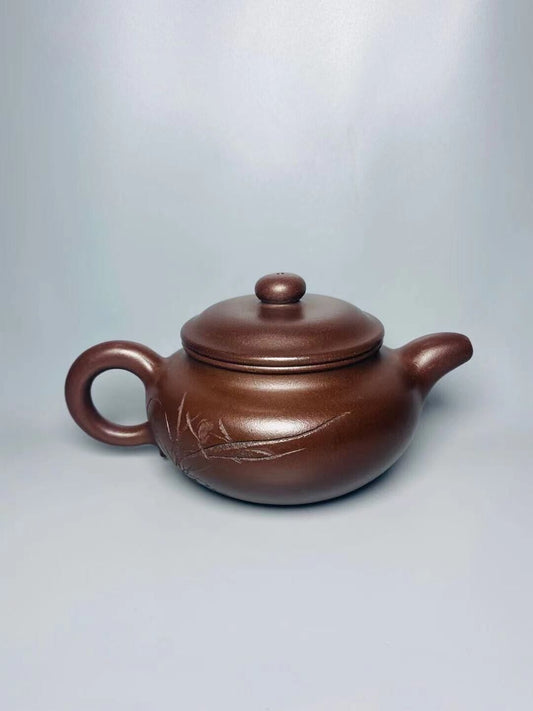 l-0Chinese Yixing Zisha Clay Handmade Exquisite Teapot (仿古壶 底款:顾景舟)