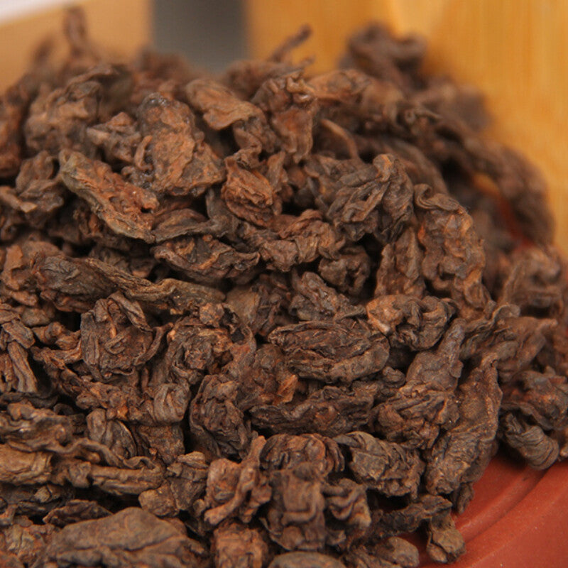 Yunnan Mini Old Ripe Puer Tea 2018 Muzhi Pearl Lao Cha Tou Shu Puer Tea 200g