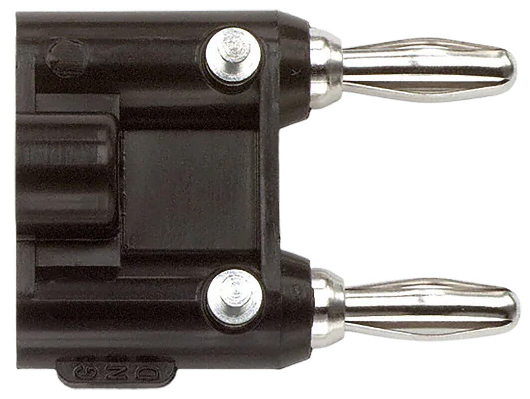 Pomona 1330-ST-0 Double Banana Plug, Solderless, Black
