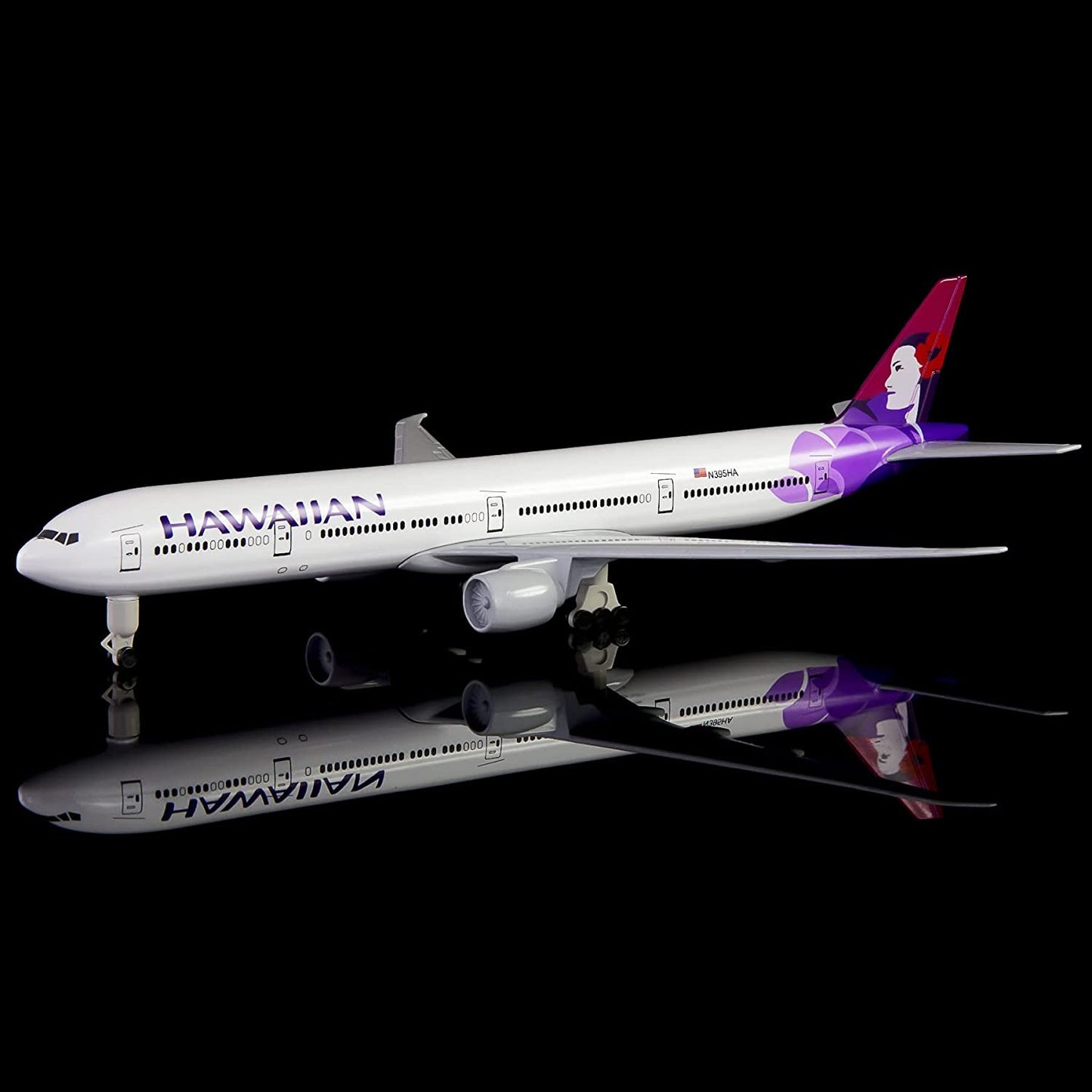 1/300 20cm Hawaii B777 Plane Model Alloy Diecast Airplane Aircraft Collection