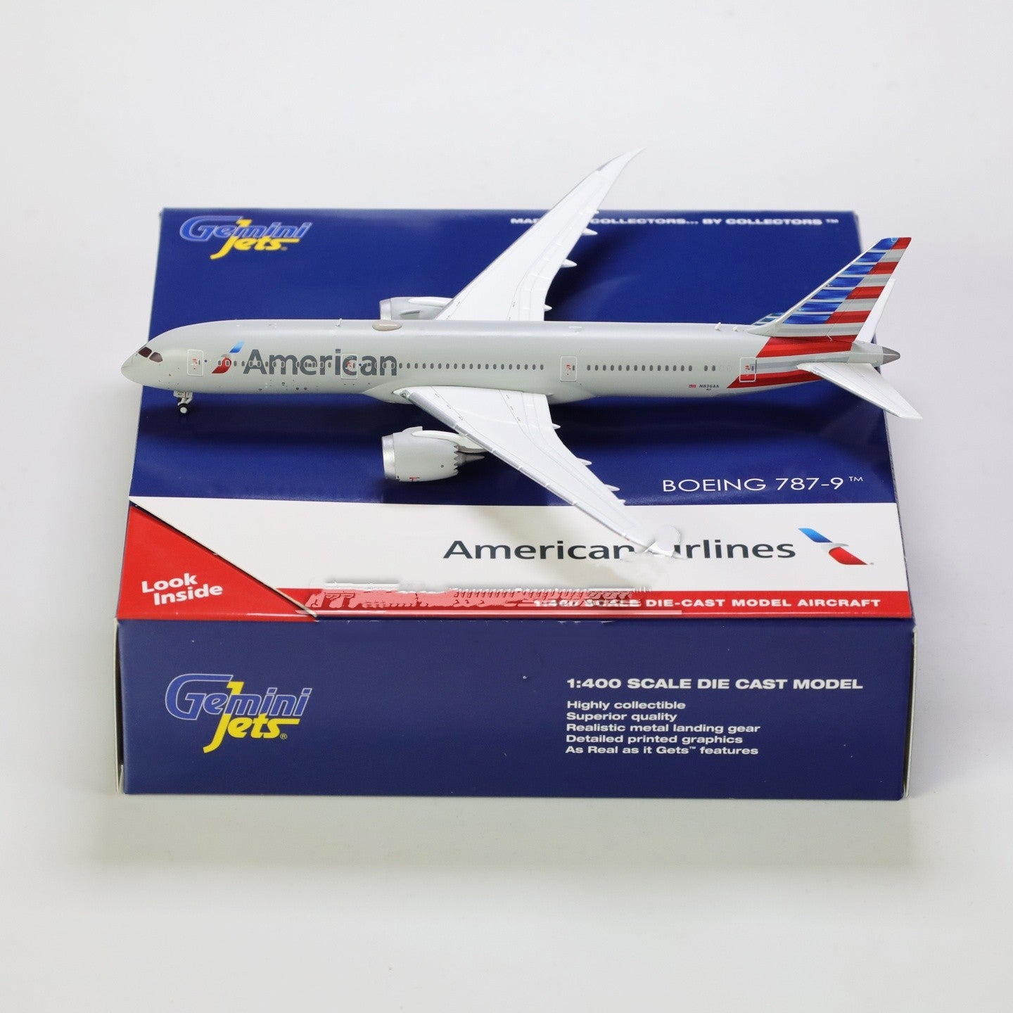 1:400 Geminijets American Airlines Boeing 787-9 N836AA Airplane Diecast Model
