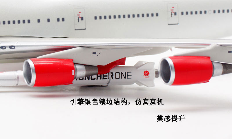 1:200 36CM B-Models Virgin Orbit BOEING 747-400 Passenger Airplane Diecast Model