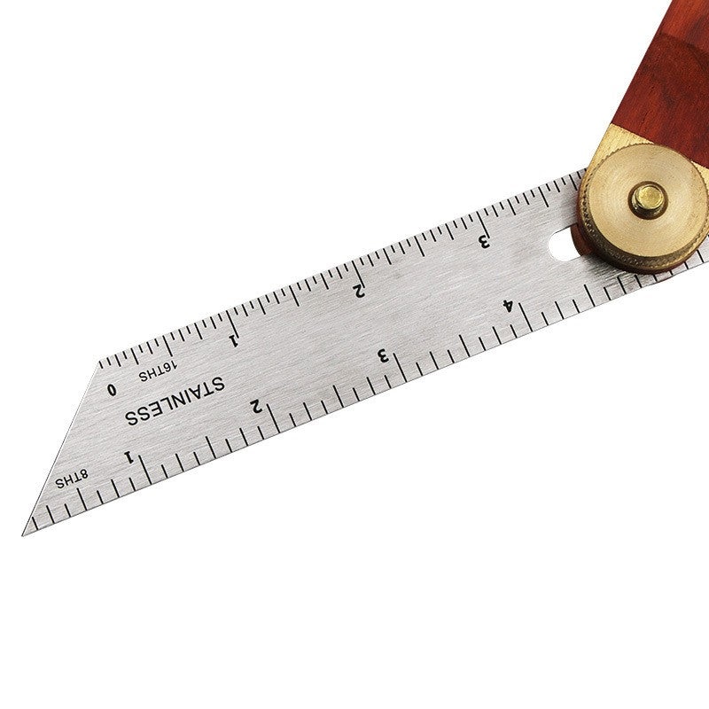 Stainless Steel Adjustable T-Bevel Gauge Ruler Double-Sided Shell DIY Tool