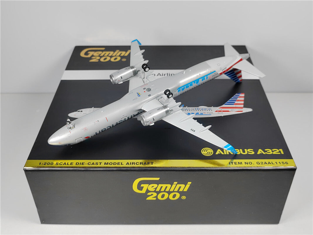 1:200 Geminijets Amercan AIRBUS A321 Passenger Airplane Diecast Aircraft Model