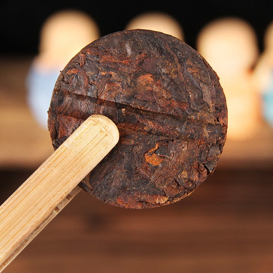 500g Ban Zhang Xiaotuo Tea Cake Yunnan Chenxiang Ripe Tea Aged Pu Erh Tea Cake