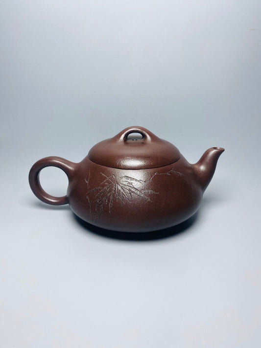 Chinese Yixing Zisha Clay Handmade Exquisite Teapot(汉堂石瓢 底款:顾景舟)