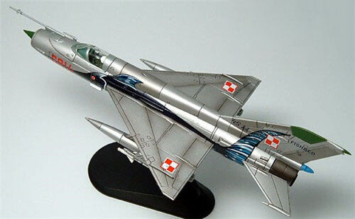 HM Mikoyan-Gurevich MiG-21MF Fishbed Polish 1/72 DIECAST Plane Pre-builded Model