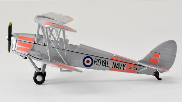 OXFORD De Havilland Tiger Moth RNFAA XL714 HMS Heron 1/72 diecast model aircraft