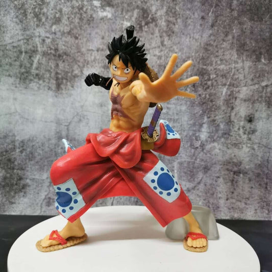 Anime One Piece Figure Monkey D Luffy PVC Action Figure Model Statue Toys 22cm