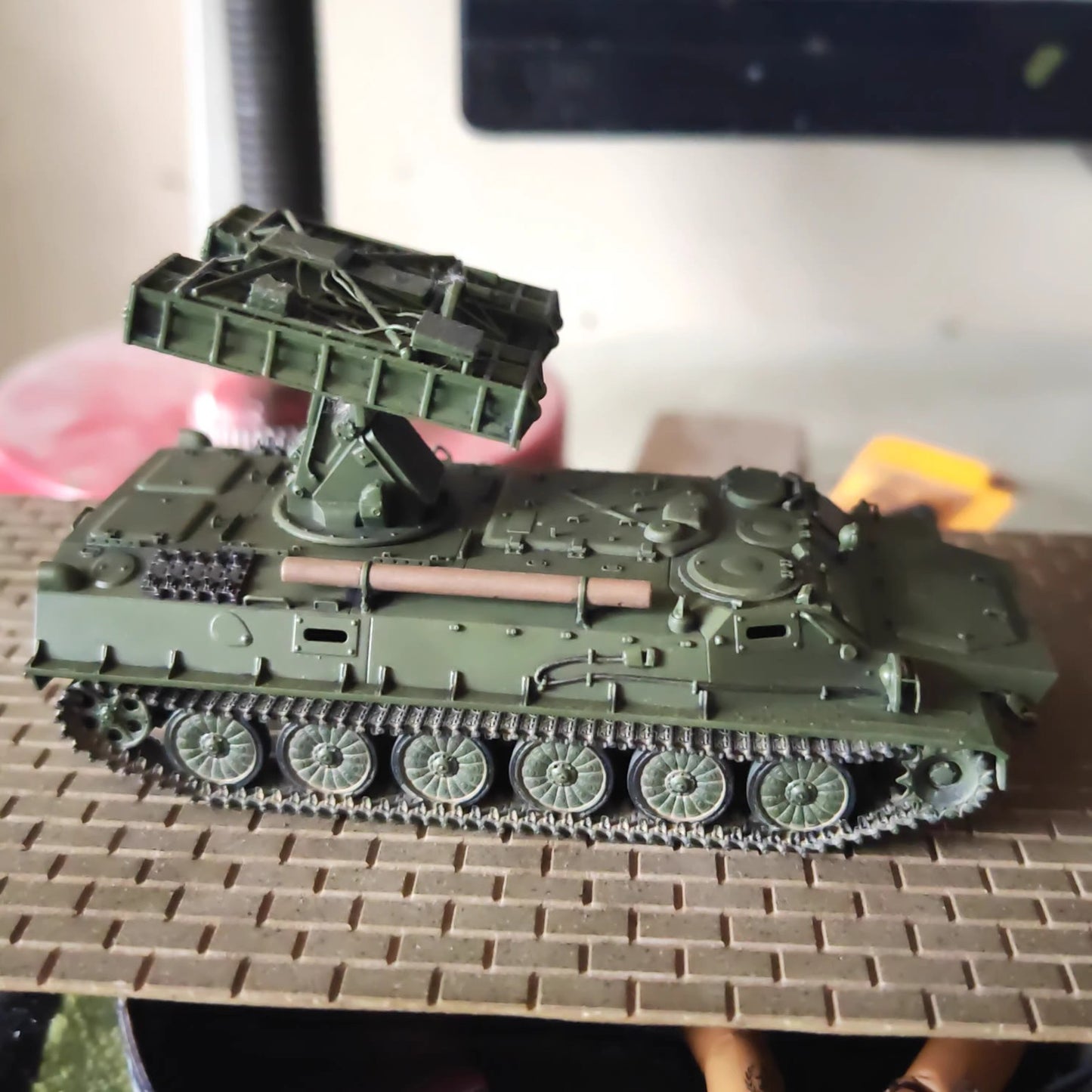 Homemade 1/72 Arrow 10 Air Defense Missile System Tank Finished Model Ornament