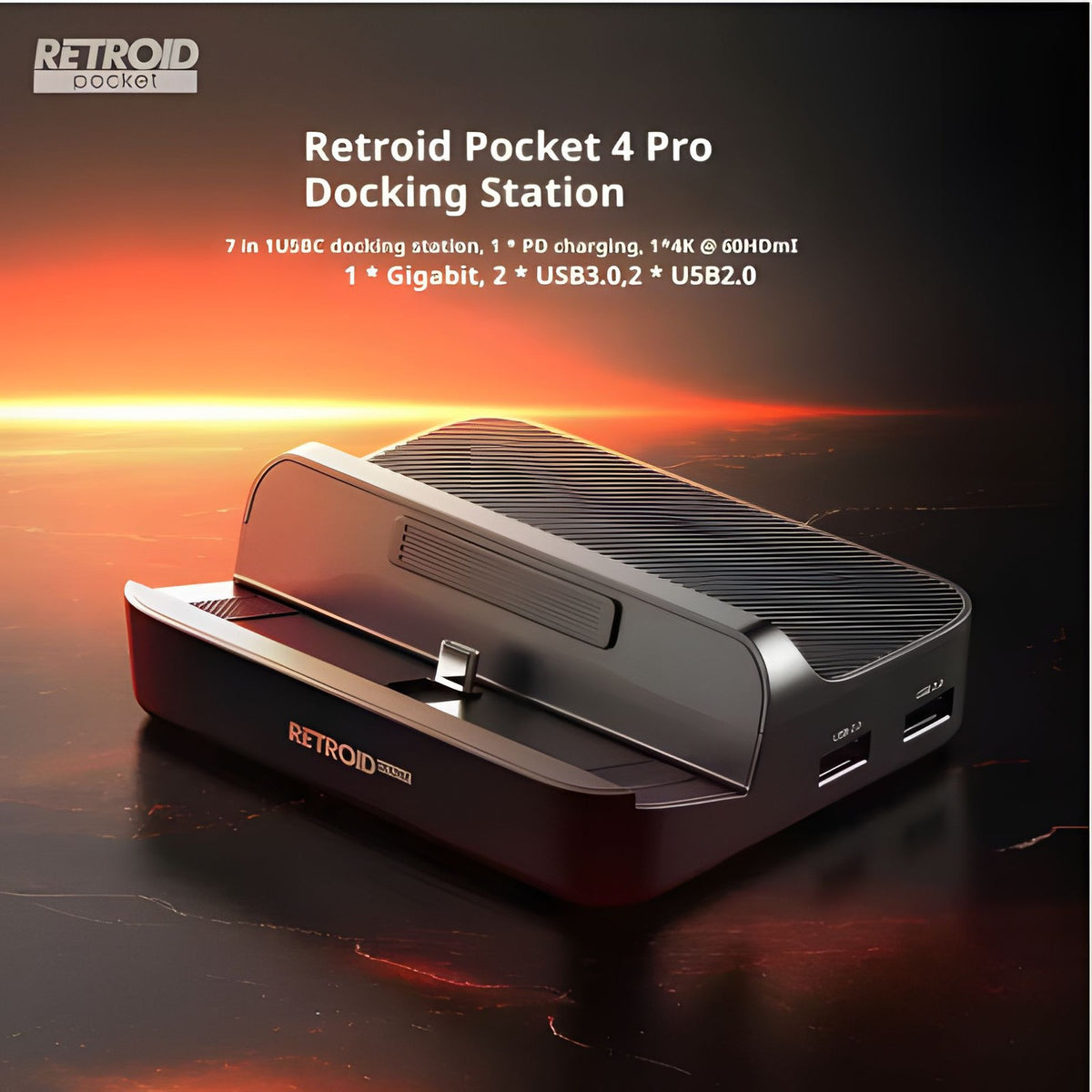 7 In 1 Charging Dock for Retroid Pocket 5 Mini Game Console Dock Accessories