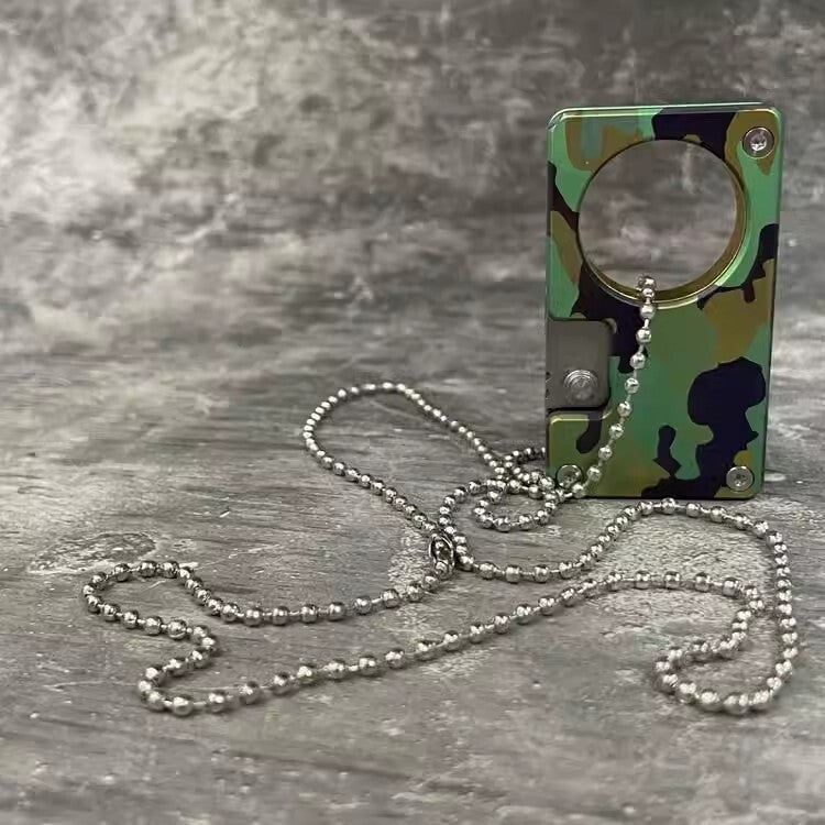 1PC Titanium Alloy Mini Knife Small Pocket Key Chain Folding Knife Pendants Gift