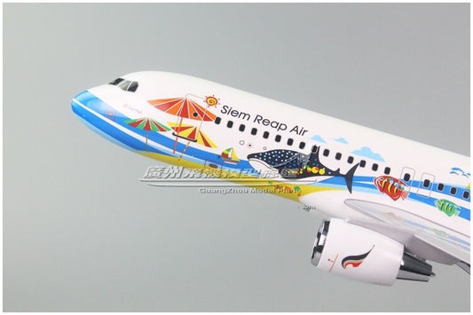47CM Bangkok Air AIRBUS A320 HS-PGW Passenger Airplane Resin Aircraft Model