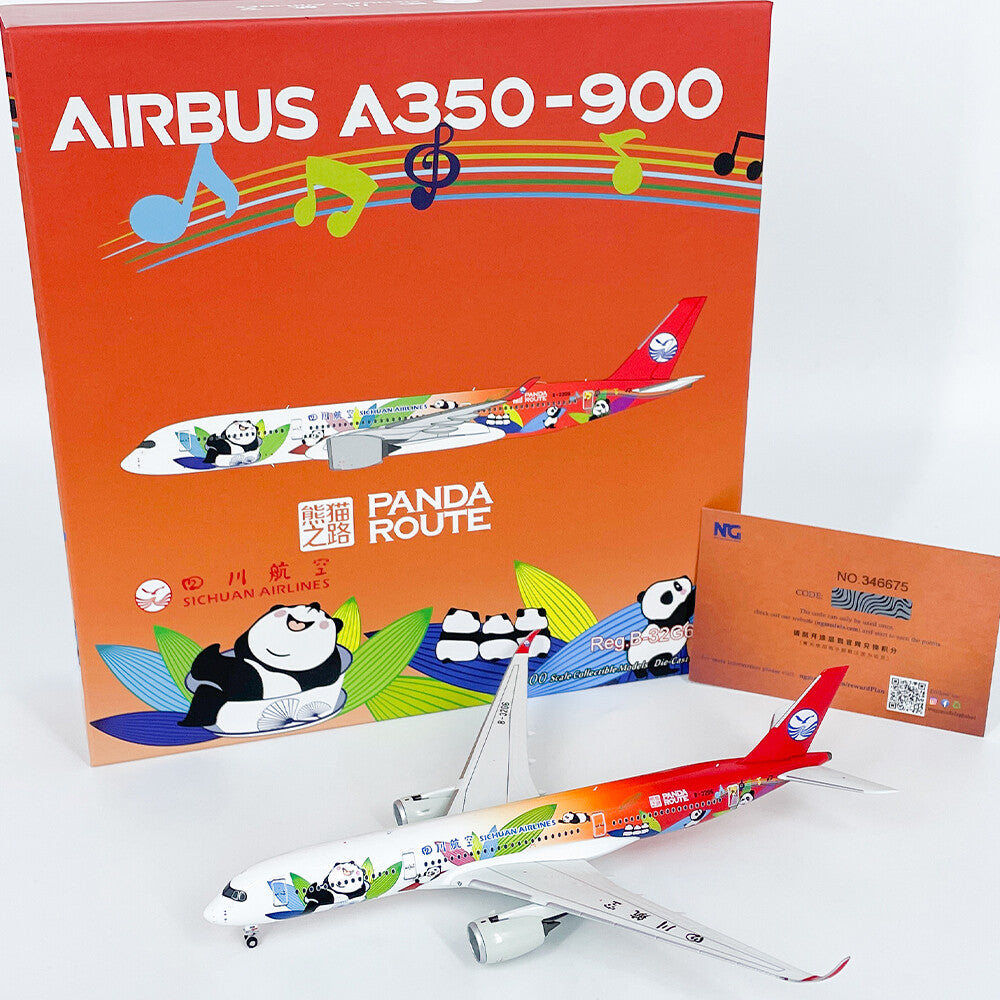 1:400 NGmodels SICHUAN AIRLINES AIRBUS A350-900 B-32G6 Airplane Diecast Model