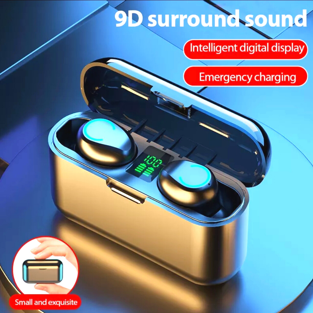 Bluetooth 5.0 Earbuds Wireless Earphones TWS Stereo Deep Bass in-Ear Headphones
