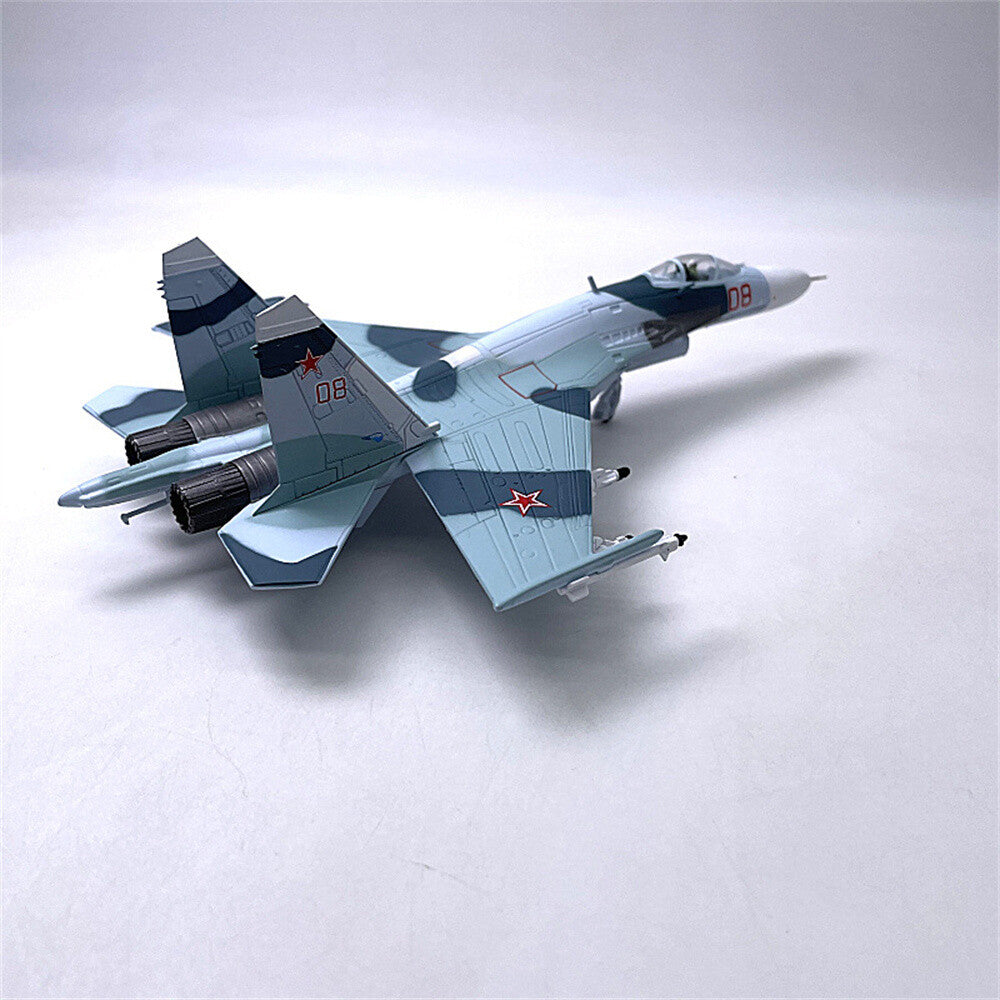 1/100 SU-27 Flanker Heavy Aircraft Fighter Aircraft Model Military Ornament