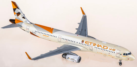 1:200 22CM JC Wings Etihad Airways Airbus A321 Plane Diecast Aircraft Model