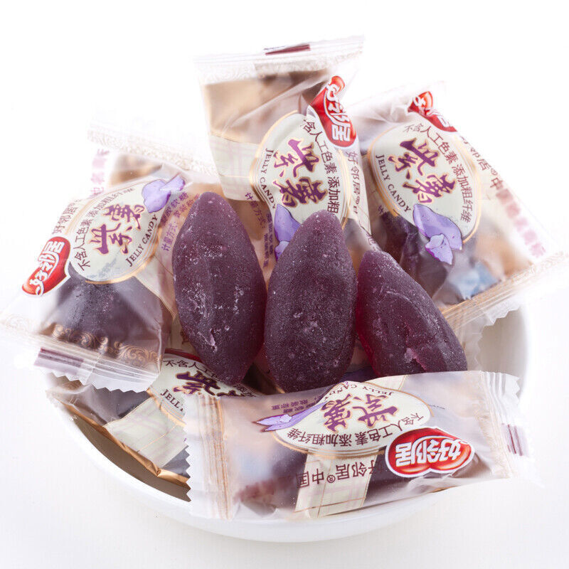 Chinese Snack Foods Dried Purple Sweet Potato Candy Sweetpotato, Health Food