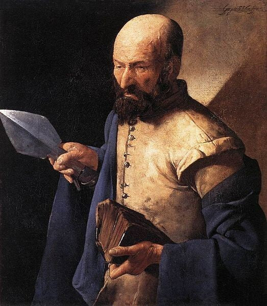 Oil painting Saint--Georges-de-la-Tour-oil-painting old man portrait art