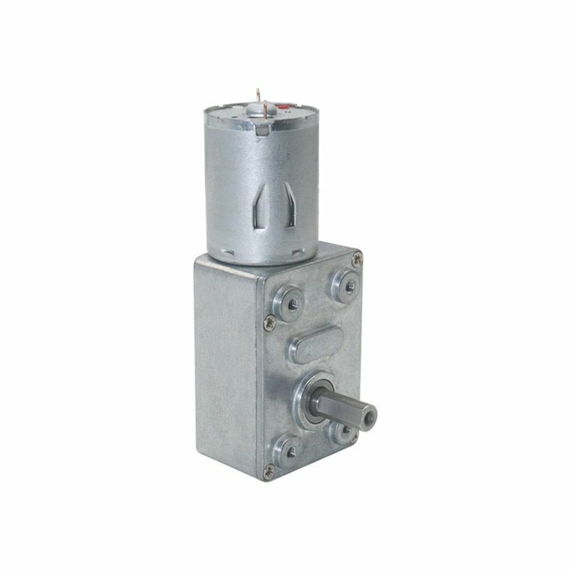 Drive Reduction Gear Motor 6V 12V 24V 2RPM to 150RPM DC Worm Low Speed DIY 24kg