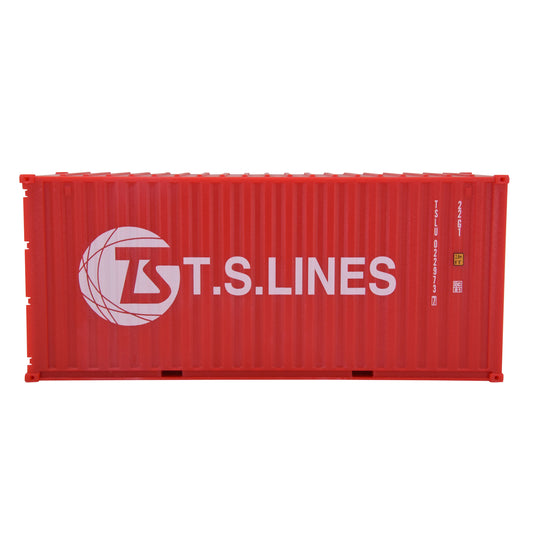 1:35 T.S.LINES 20GP Shipping Container Model Plastic Office Home Decorate Toy