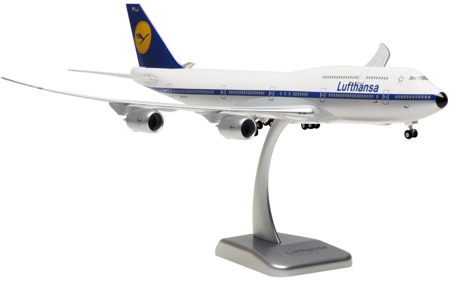 1:200 38CM Hogan Lufthansa BOEING 747-8 Passenger Airplane ABS Plastic Model