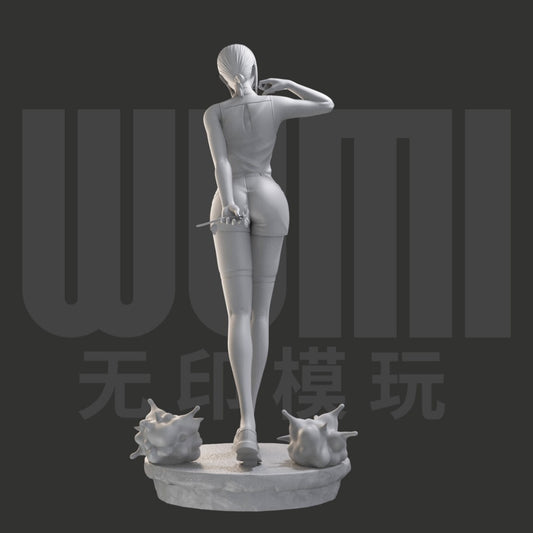 1/24 resin figures model Shirt Explosion Girl Unassembled Unpainted